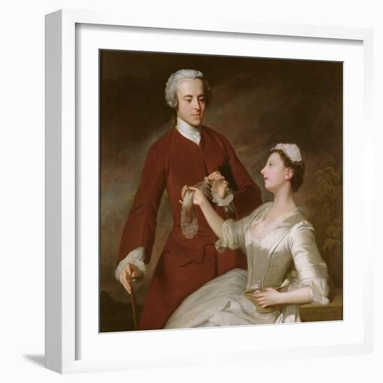 Portrait of Sir Edward and Lady Turner, 1740 (Oil on Canvas)-Allan Ramsay-Framed Giclee Print