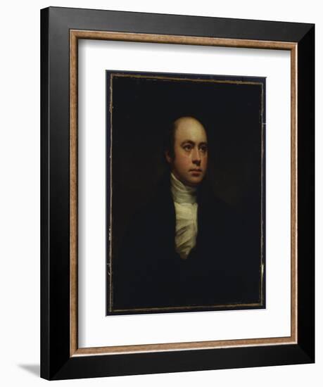 Portrait of Sir Francis Chantrey, in a Dark Jacket and White Cravat-Sir Henry Raeburn-Framed Giclee Print