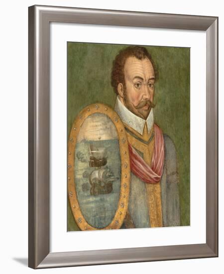 Portrait of Sir Francis Drake, C.1583-null-Framed Giclee Print