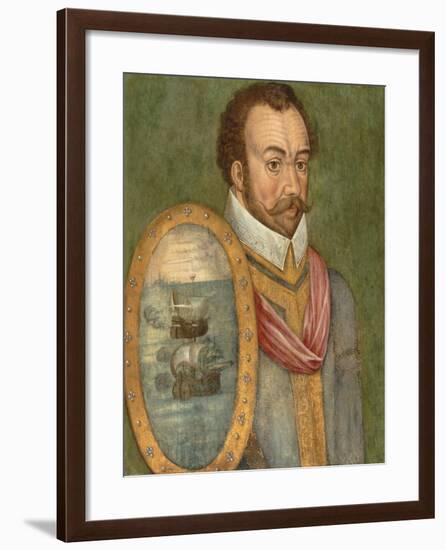 Portrait of Sir Francis Drake, C.1583-null-Framed Giclee Print