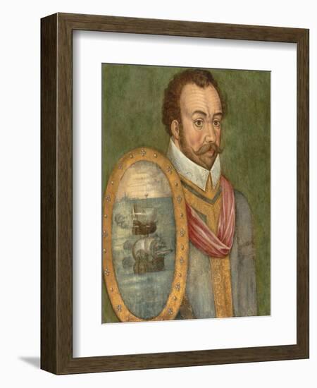 Portrait of Sir Francis Drake, C.1583-null-Framed Giclee Print
