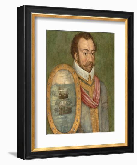 Portrait of Sir Francis Drake, C.1583-null-Framed Giclee Print