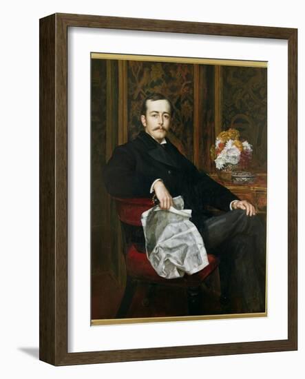 Portrait of Sir Francis Layland-Barratt (B.1860)-Valentine Cameron Prinsep-Framed Giclee Print