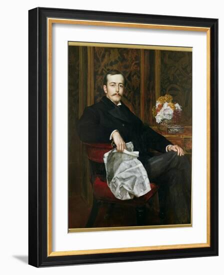 Portrait of Sir Francis Layland-Barratt (B.1860)-Valentine Cameron Prinsep-Framed Giclee Print