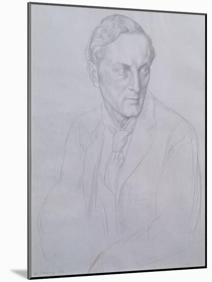 Portrait of Sir Henry John Newbolt-William Strang-Mounted Giclee Print