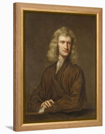 Portrait of Sir Isaac Newton (1642-1727)-Godfrey Kneller-Framed Premier Image Canvas