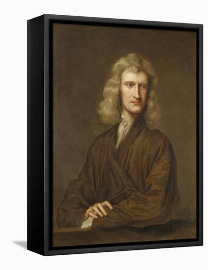 Portrait of Sir Isaac Newton (1642-1727)-Godfrey Kneller-Framed Premier Image Canvas