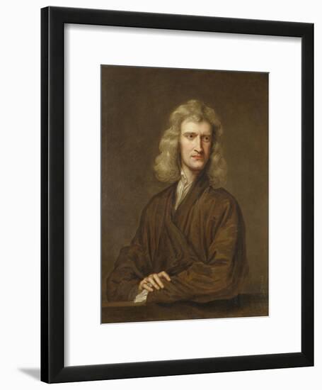 Portrait of Sir Isaac Newton (1642-1727)-Godfrey Kneller-Framed Giclee Print