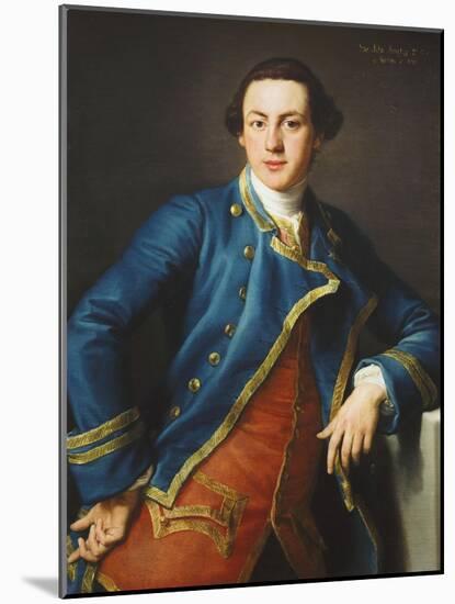 Portrait of Sir John Armytage, 2nd Bt. (1732-1758), in Blue Coat and Crimson Waistcoat-Pompeo Batoni-Mounted Giclee Print