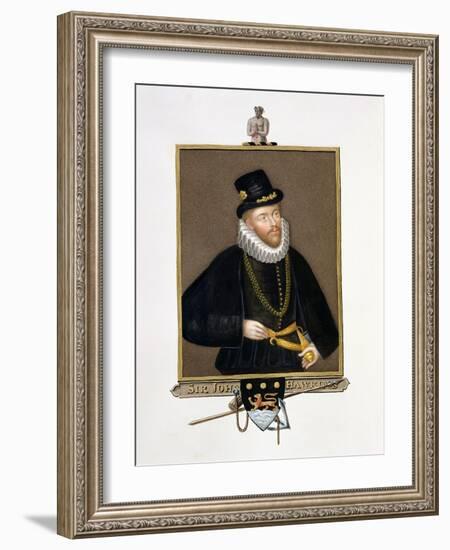 Portrait of Sir John Hawkins (1532-95) from "Memoirs of the Court of Queen Elizabeth"-Sarah Countess Of Essex-Framed Giclee Print