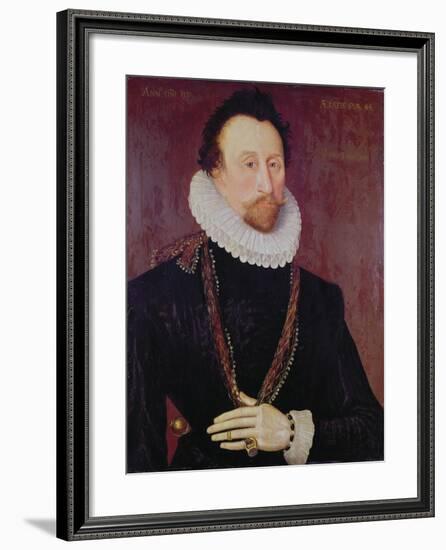 Portrait of Sir John Hawkins-null-Framed Giclee Print