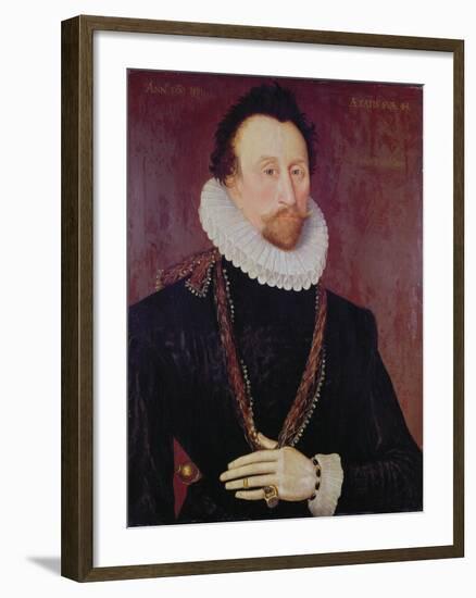 Portrait of Sir John Hawkins-null-Framed Giclee Print