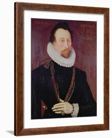 Portrait of Sir John Hawkins-null-Framed Giclee Print