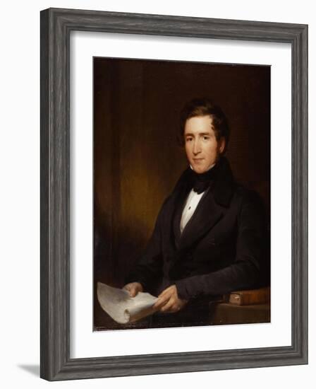 Portrait of Sir Joseph Paxton, May 1836-Henry Perronet Briggs-Framed Giclee Print