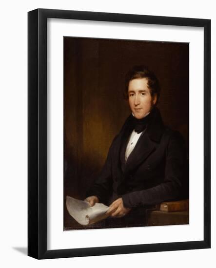 Portrait of Sir Joseph Paxton, May 1836-Henry Perronet Briggs-Framed Giclee Print