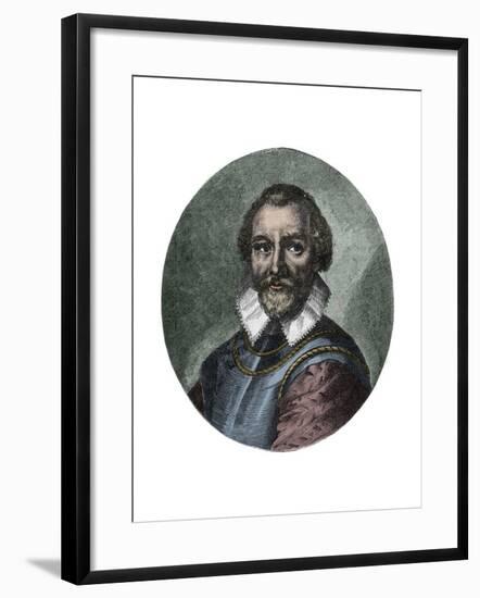 Portrait of Sir Martin Frobisher-Stefano Bianchetti-Framed Giclee Print