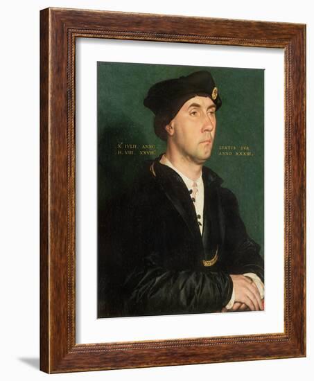 Portrait of Sir Richard Southwell, 1536-Hans Holbein the Younger-Framed Giclee Print