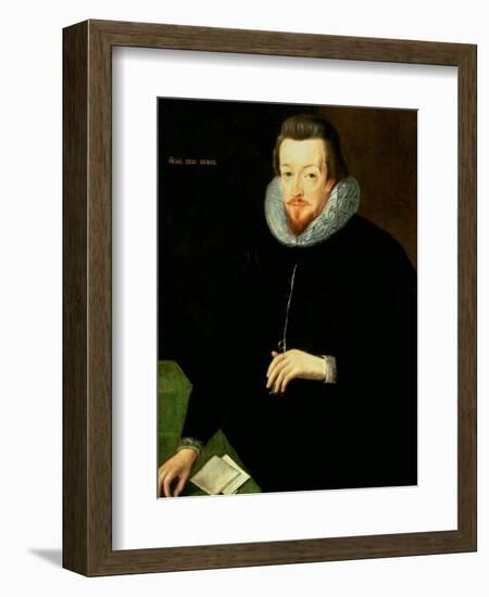 Portrait of Sir Robert Cecil 1st Viscount Cranborne and 1st Earl of Salisbury-John De Critz-Framed Giclee Print