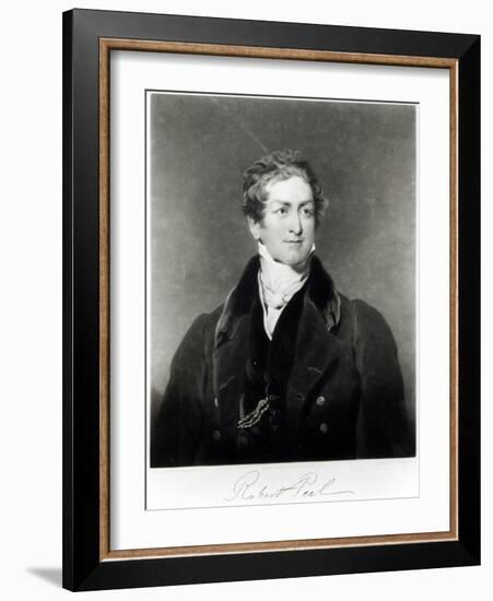 Portrait of Sir Robert Peel-Thomas Lawrence-Framed Giclee Print