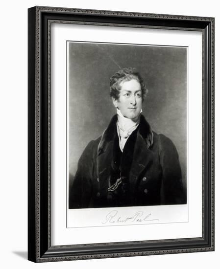 Portrait of Sir Robert Peel-Thomas Lawrence-Framed Giclee Print