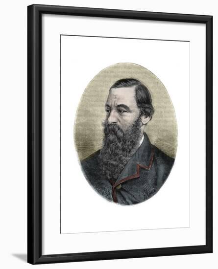 Portrait of Sir Samuel Baker English Traveller and Explorer-Stefano Bianchetti-Framed Giclee Print