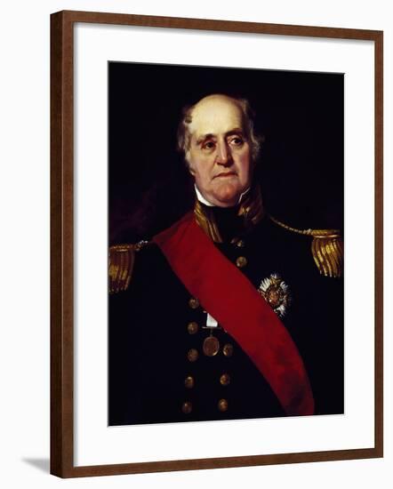 Portrait of Sir Thomas Masterman Hardy, Vice-Admiral of Blue-null-Framed Giclee Print