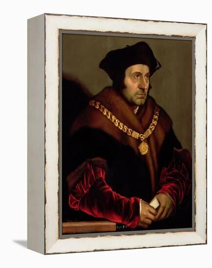 Portrait of Sir Thomas More (1478-1535)-Hans Holbein the Younger-Framed Premier Image Canvas