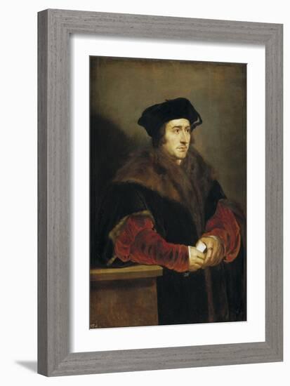 Portrait of Sir Thomas More, 1625-1630-Peter Paul Rubens-Framed Giclee Print