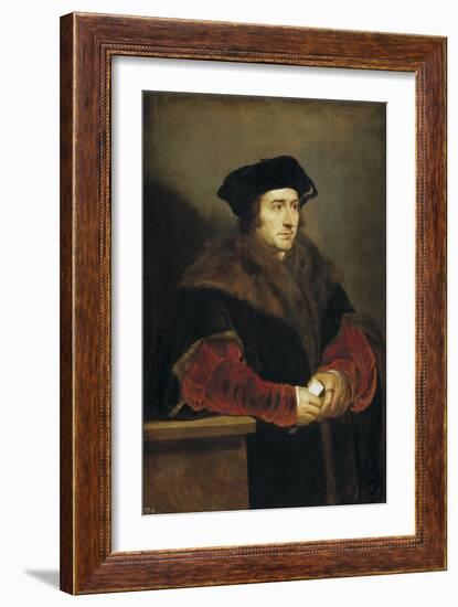 Portrait of Sir Thomas More, 1625-1630-Peter Paul Rubens-Framed Giclee Print