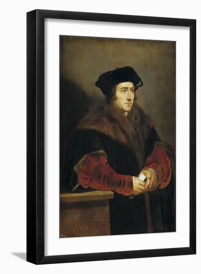 Portrait of Sir Thomas More, 1625-1630-Peter Paul Rubens-Framed Giclee Print