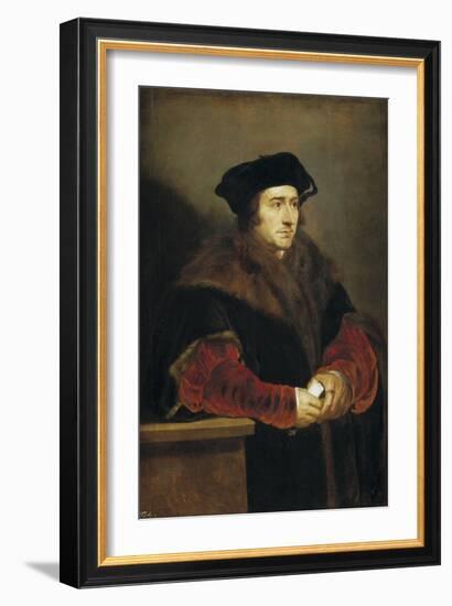 Portrait of Sir Thomas More, 1625-1630-Peter Paul Rubens-Framed Giclee Print