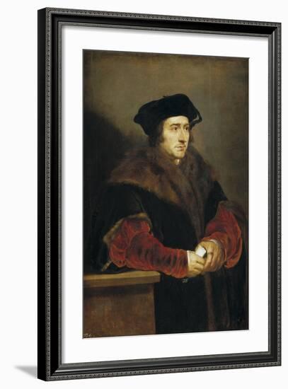 Portrait of Sir Thomas More, 1625-1630-Peter Paul Rubens-Framed Giclee Print