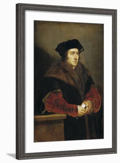 Portrait of Sir Thomas More, 1625-1630-Peter Paul Rubens-Framed Giclee Print