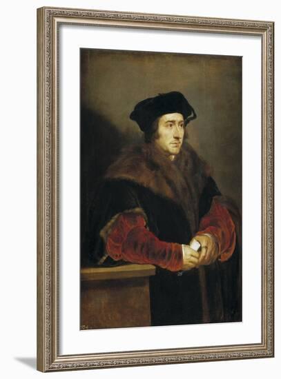 Portrait of Sir Thomas More, 1625-1630-Peter Paul Rubens-Framed Giclee Print