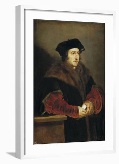 Portrait of Sir Thomas More, 1625-1630-Peter Paul Rubens-Framed Giclee Print