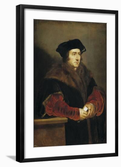 Portrait of Sir Thomas More, 1625-1630-Peter Paul Rubens-Framed Giclee Print