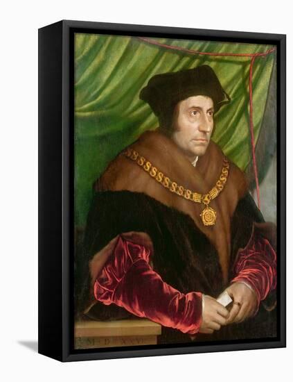 Portrait of Sir Thomas More-Hans Holbein the Younger-Framed Premier Image Canvas