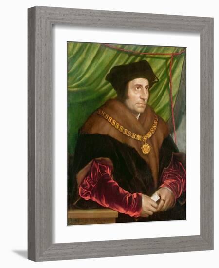 Portrait of Sir Thomas More-Hans Holbein the Younger-Framed Giclee Print