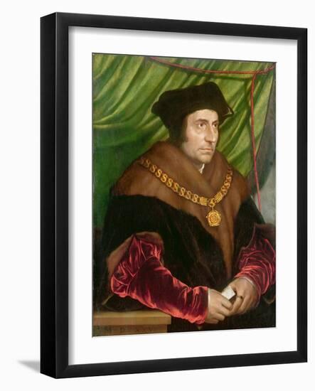 Portrait of Sir Thomas More-Hans Holbein the Younger-Framed Giclee Print