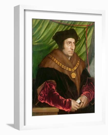 Portrait of Sir Thomas More-Hans Holbein the Younger-Framed Giclee Print