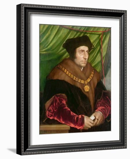 Portrait of Sir Thomas More-Hans Holbein the Younger-Framed Giclee Print