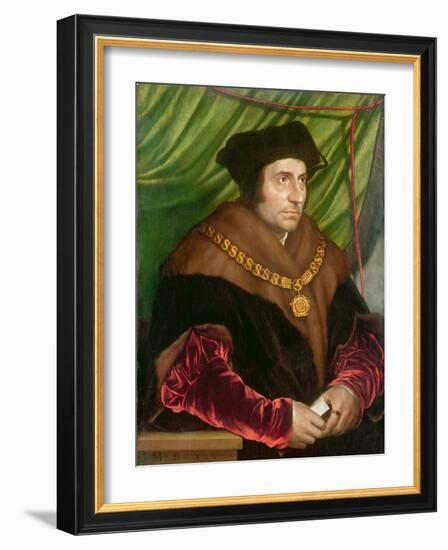 Portrait of Sir Thomas More-Hans Holbein the Younger-Framed Giclee Print