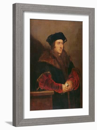 Portrait of Sir Thomas More-Peter Paul Rubens-Framed Giclee Print