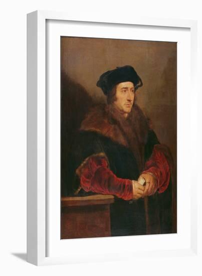 Portrait of Sir Thomas More-Peter Paul Rubens-Framed Giclee Print