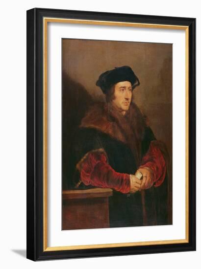 Portrait of Sir Thomas More-Peter Paul Rubens-Framed Giclee Print