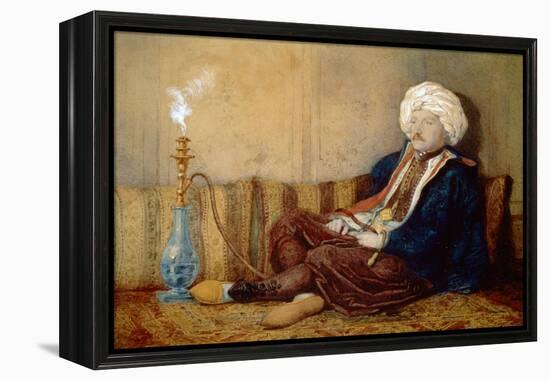 Portrait of Sir Thomas Phillips in Turkish Dress, 1842-43-Richard Dadd-Framed Premier Image Canvas