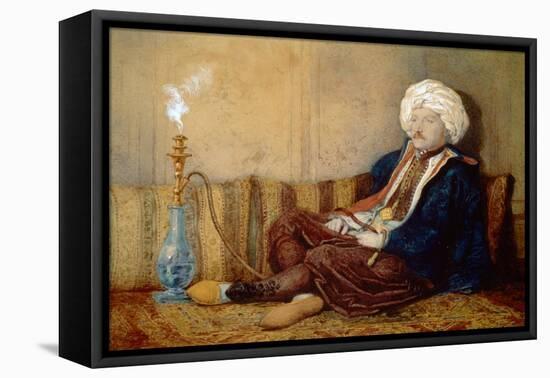 Portrait of Sir Thomas Phillips in Turkish Dress, 1842-43-Richard Dadd-Framed Premier Image Canvas