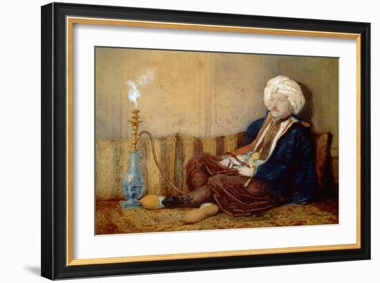 Portrait of Sir Thomas Phillips in Turkish Dress, 1842-43-Richard Dadd-Framed Premium Giclee Print