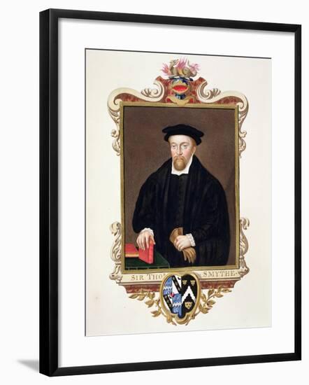 Portrait of Sir Thomas Smythe from "Memoirs of the Court of Queen Elizabeth," Published in 1825-Sarah Countess Of Essex-Framed Giclee Print