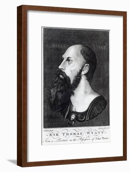 Portrait of Sir Thomas Wyatt the Younger-Hans Holbein the Younger-Framed Giclee Print